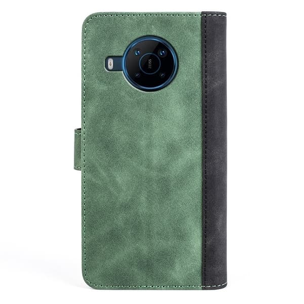 Tofarget lærdeksel for Motorola Moto E30 - Grønn Green