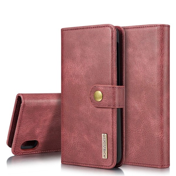 DG.MING Samsung Galaxy A10 2-in-1 Wallet etui - Rød Red