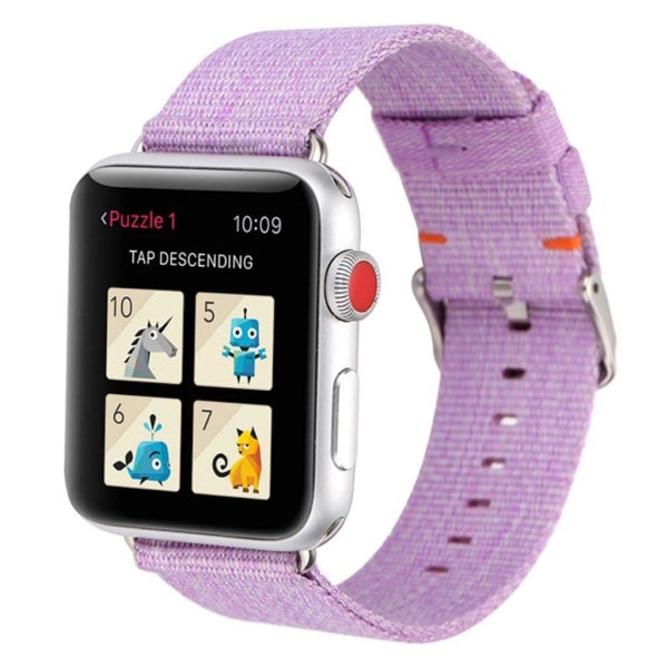 Apple Watch Series 5 40mm nylon Urrem - Lyselilla Purple