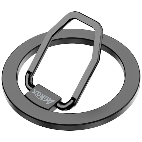 AUROX Universal magnetisk telefonringholder - Grå Silver grey