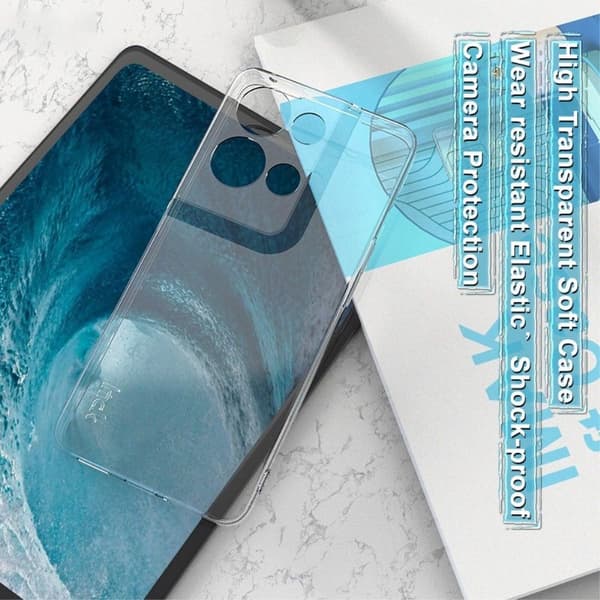 Imak UX-5-deksel for Oppo Reno8 Pro Plus - Gjennomsiktig Transparent
