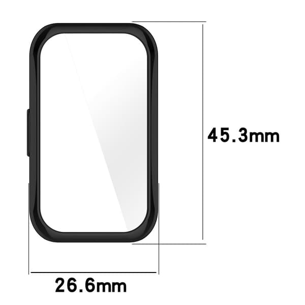 Huawei Band 9 / 9 NFC / 8 / 8 NFC Fleksibelt ur Beskyttelsesetui Galvanisering Fuld dækning Shell - Sort Black