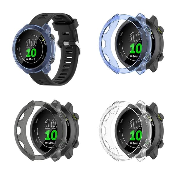 Garmin Forerunner 158 / 55 TPU-skydd - Genomskinlig Svart Svart