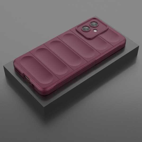 Mjukt greppformat Motorola Moto G54 skal - Röd Röd