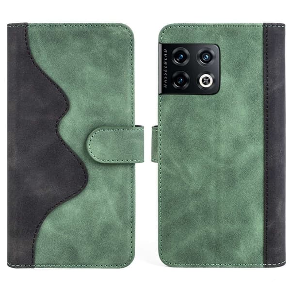 Tofarget lærdeksel for OnePlus 10 Pro - Grønn Green