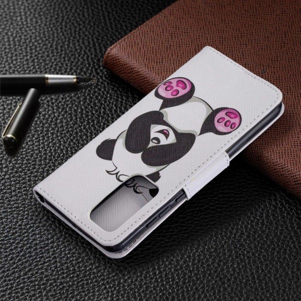 Wonderland Huawei P40 flip etui - Genert Panda Multicolor