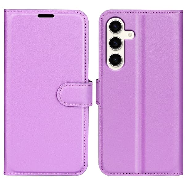 Klassisk Samsung Galaxy S24 Plus flip etui - Lilla Purple