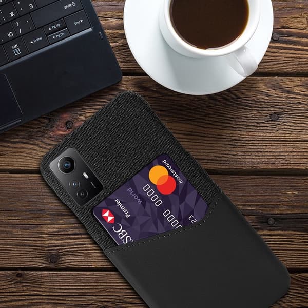 Bofink Xiaomi Redmi Note 12s Card Suojakuori - Musta Black