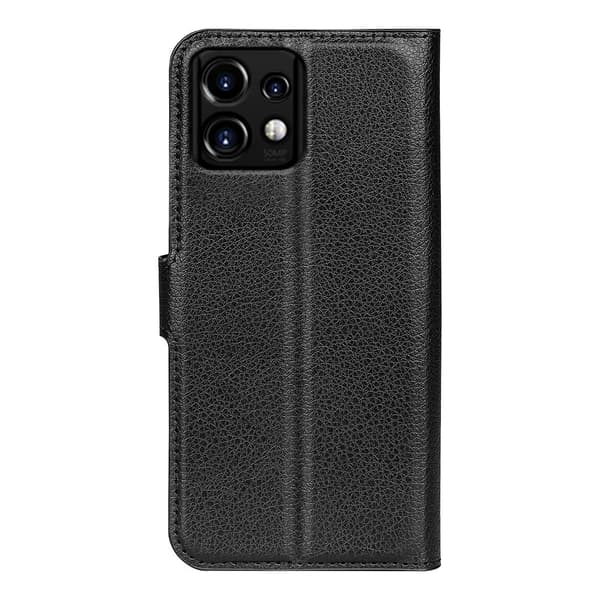 Klassisk Motorola Edge Plus (2023) / Moto X40 / Edge 40 Pro Flip Etui - Sort Black