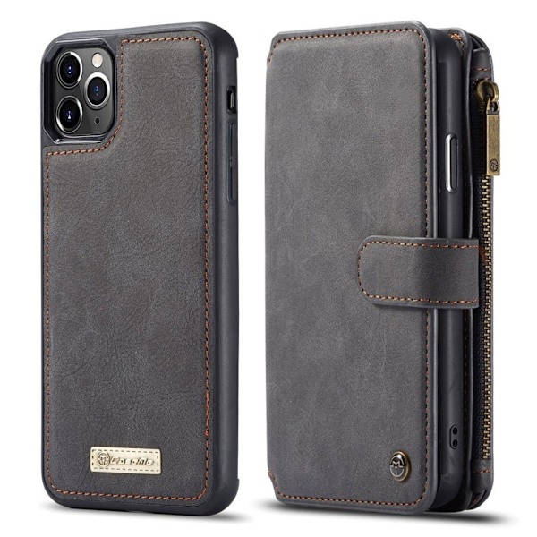 CaseMe iPhone 11 Pro retro etui med pung - Sort Black