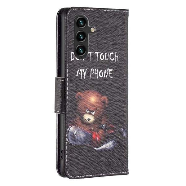 Wonderland Samsung Galaxy A14 Flippetui - Bjørn Black