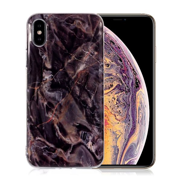 Marmormotiv iPhone Xs Max skal - Stil O multifärg