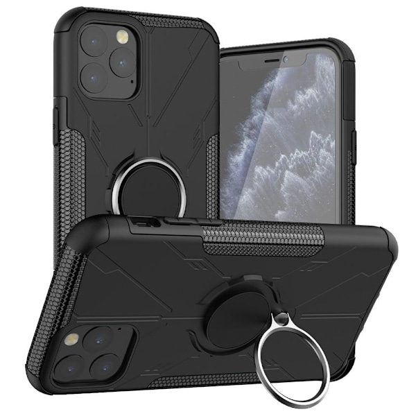 Kickstand-skydd med magnetisk platta för iPhone 11 Pro Max - Svart Svart