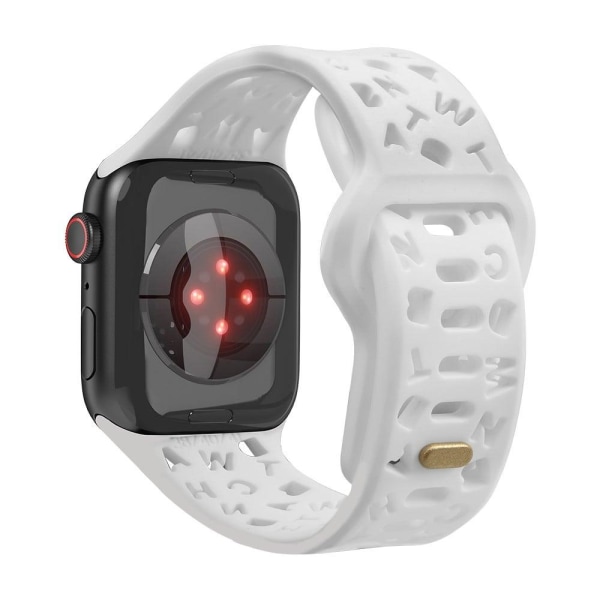 Apple Watch Series 8 (45mm) / Watch Ultra hollow letter style si White