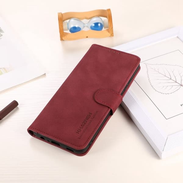 LC.IMEEKE Samsung Galaxy S24 FE flip case - Punainen Red