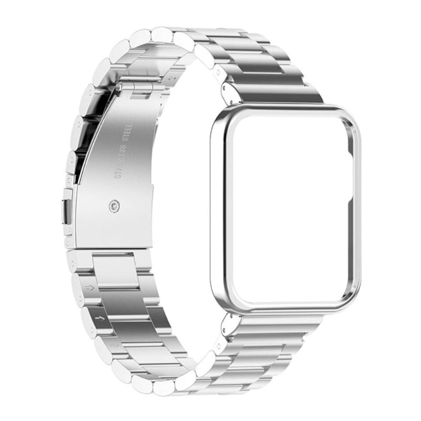 Xiaomi Redmi Watch 2 urrem i rustfrit stål med cover - Sølv Silver grey