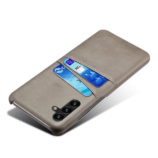 Dual Card Fodral Samsung Galaxy A34 5G - Grå Silvergrå