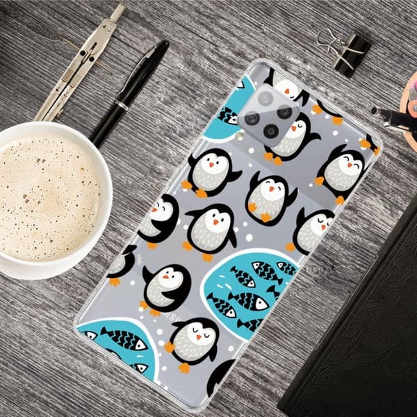 Deco Samsung Galaxy M62 / F62 Etui - Pingvin Multicolor