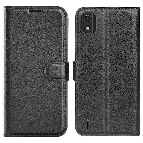 Classic Nokia C2 2nd Edition flip kuoret - Musta Black