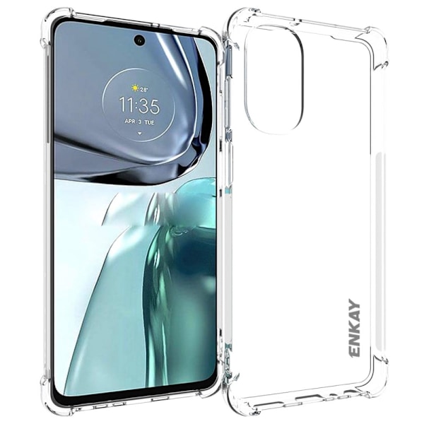 ENKAY klart faldsikkert etui til Motorola Moto G62 5G Transparent