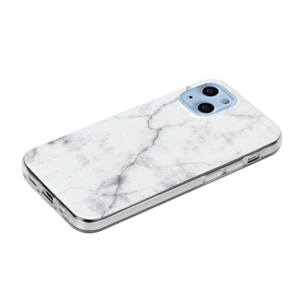 Marble design iPhone 13 Mini cover - Klassisk Hvid White