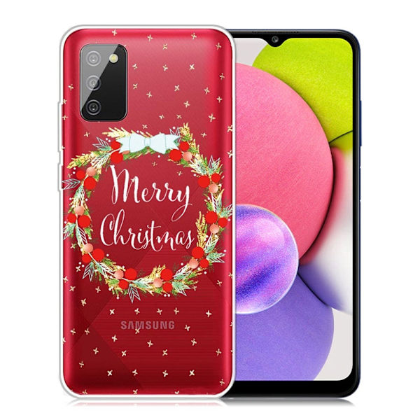 Juleveske til Samsung Galaxy A03s - Julekrans Multicolor