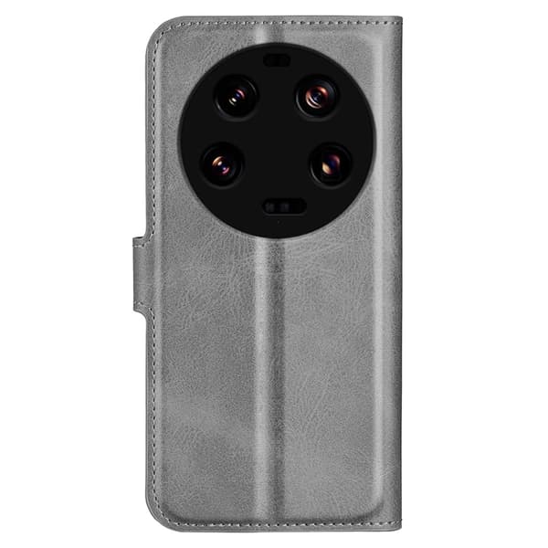 Lompakko Nahkakotelo For Xiaomi 13 Ultra - Harmaa Silver grey