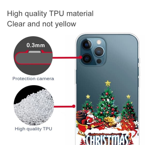 Juleveske til iPhone 12 Pro Max - Tre Og Julenissen Green