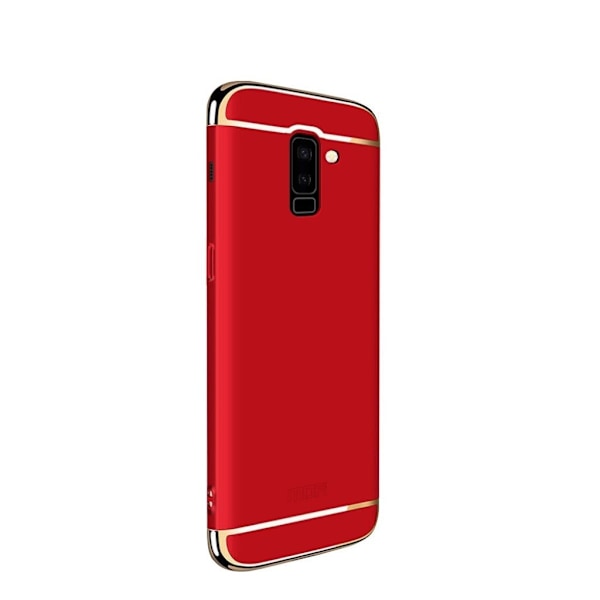 MOFI Samsung Galaxy A6 Plus (2018) avtagbart fodral i guard-serien - Röd Röd