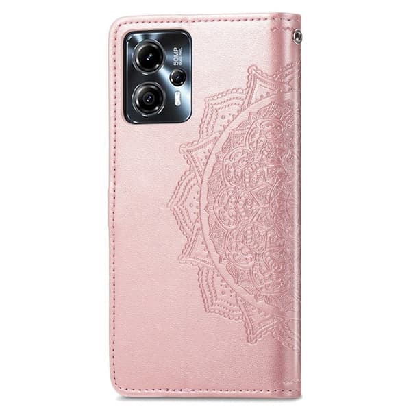 Mandala Motorola Moto G23 / G13 Flippetui - Rose Gull Pink