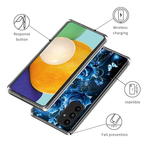 Vibe Samsung Galaxy A15 deksel - Skinnende Roser Blue