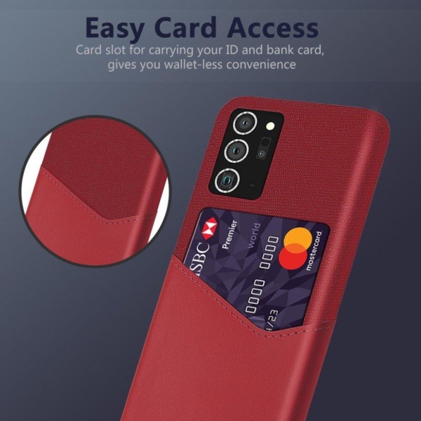 Bofink Samsung Galaxy Note 20 Card Cover - Rød Red