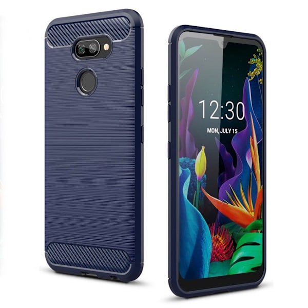 Carbon Flex LG K40S etui - Marineblå Blue