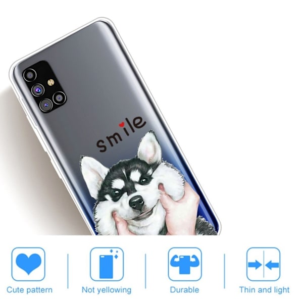 Deco Samsung Galaxy M31s Etui - Hund White