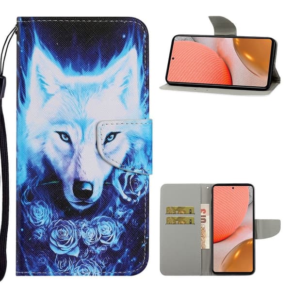 Wonderland Samsung Galaxy A72 5G Flip etui - Ulv Blue