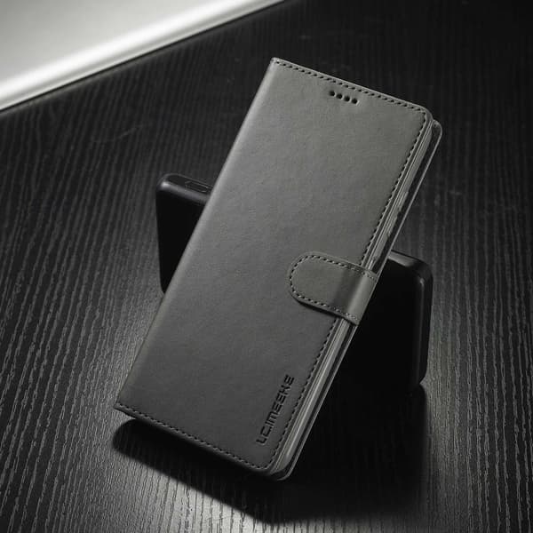 LC.IMEEKE Samsung Galaxy A03 flip etui - Grå Silver grey