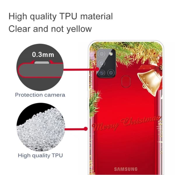 Joulu Samsung Galaxy A21s tapauksessa - Joulukello Gold