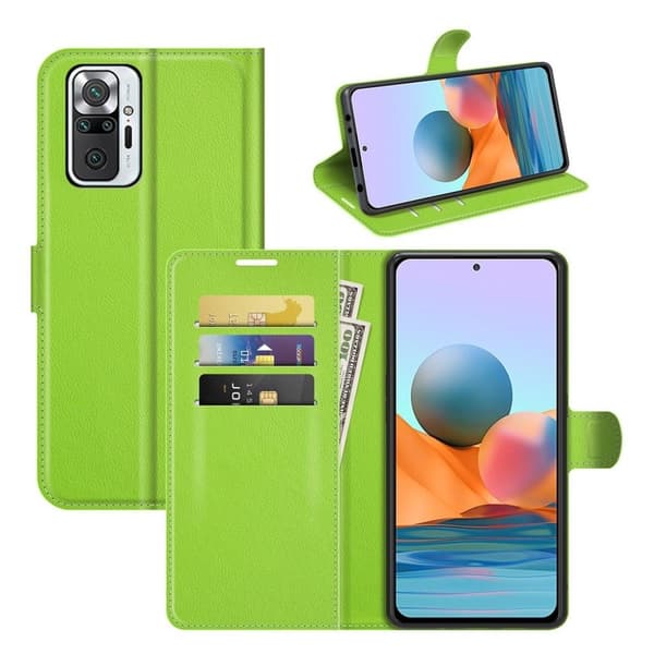 Classic Xiaomi Redmi Note 10 Pro Flippetui - Grønn Green