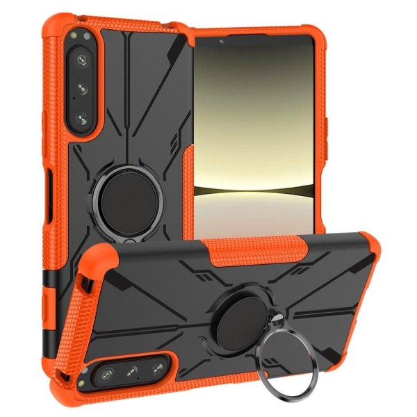 Kickstand cover with magnetic sheet for Sony Xperia 5 IV - Orang Orange