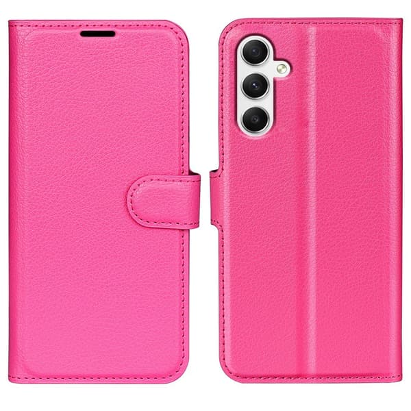Classic Samsung Galaxy A35 flip etui - Rose Pink