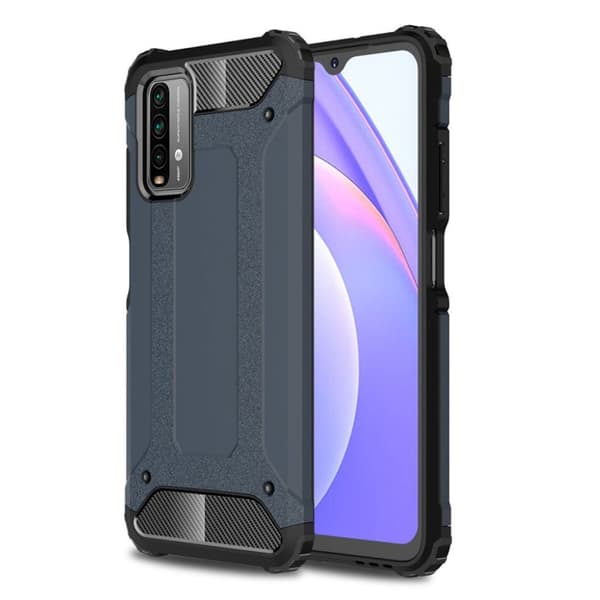 Armour Guard Etui Xiaomi Poco M3 / Redmi Note 9 - Marineblå Blue