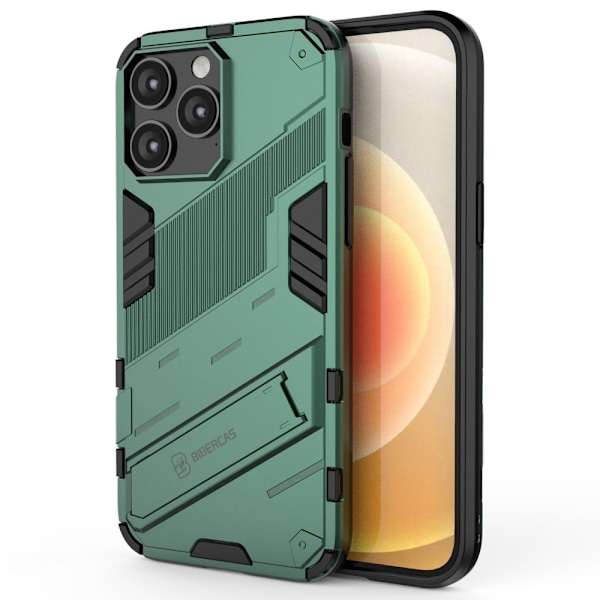 Stødsikkert hybridcover med et moderne touch til iPhone 14 Pro - Grøn Green