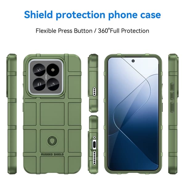 Rugged Shield Xiaomi 14 Pro kotelot - Vihreä Green
