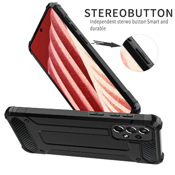 Armour Guard Suojakotelo Samsung Galaxy A73 - Musta Black
