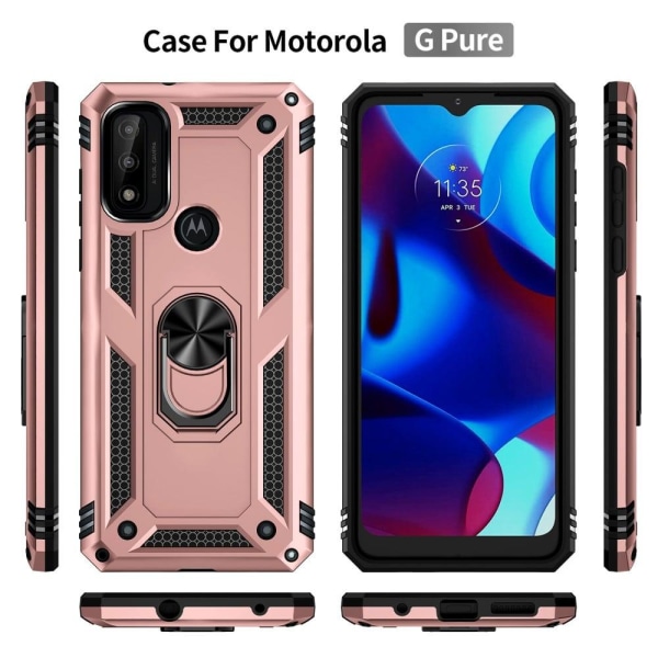 Bofink Combat Motorola G Pure skal - Rosa Rosa