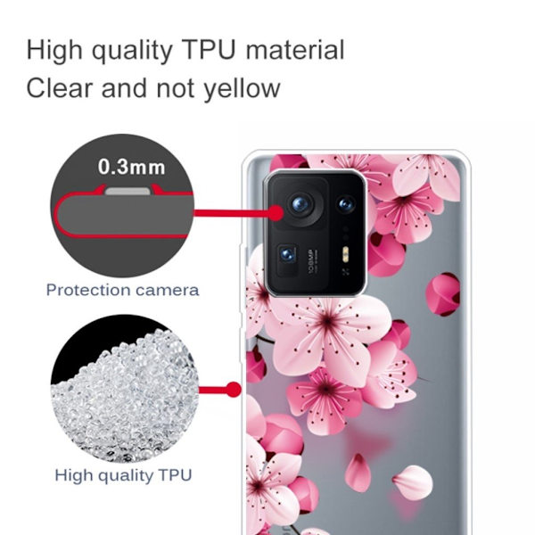Deco Xiaomi Mix 4 skal - Persikoblomma Rosa