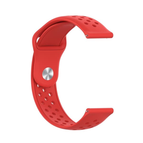 20mm Samsung Galaxy Watch (42mm) silikoninen kellonauha - Punainen Red