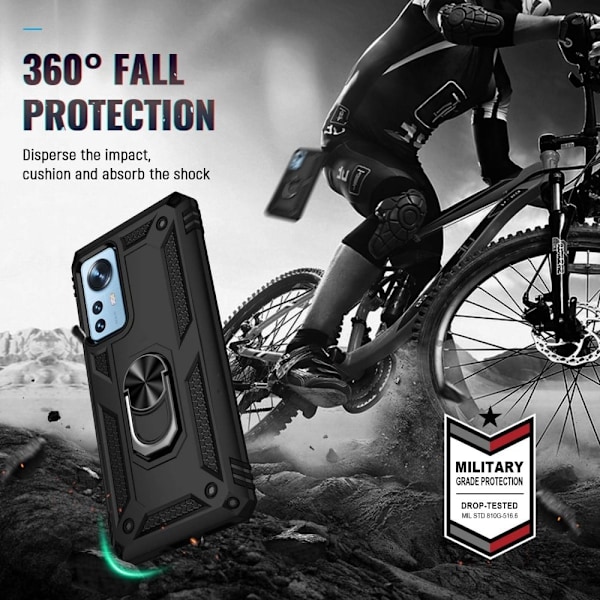 Bofink Combat Xiaomi 12X / Xiaomi 12 skal - Svart Svart