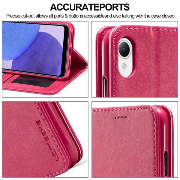 LC.IMEEKE Samsung Galaxy A23e Flip Etui - Lyserød Pink