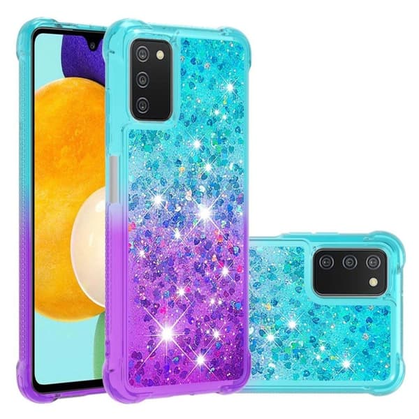 Princess Samsung Galaxy A03s deksel - Himmelblå / Lilla Multicolor